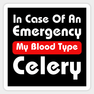 My Blood Type Celery Sticker